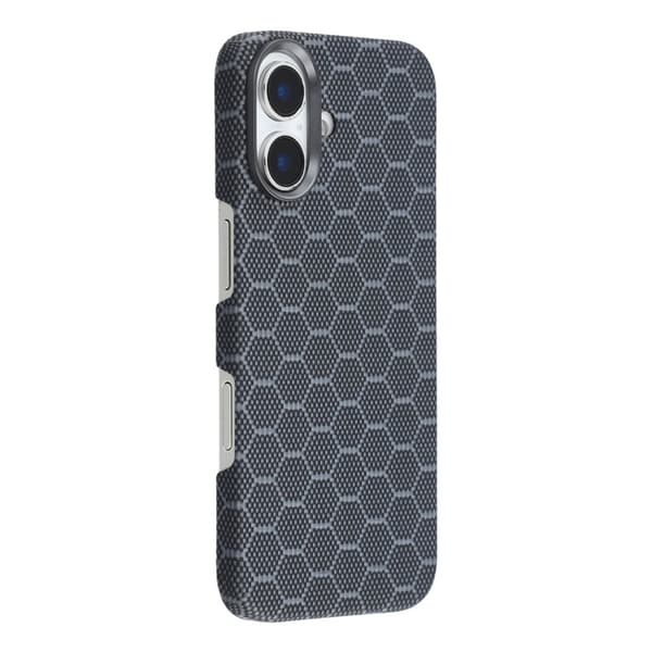 Mobilskal till iPhone 17 MagSafe Aramid Fiber Honeycomb - Blå Blå