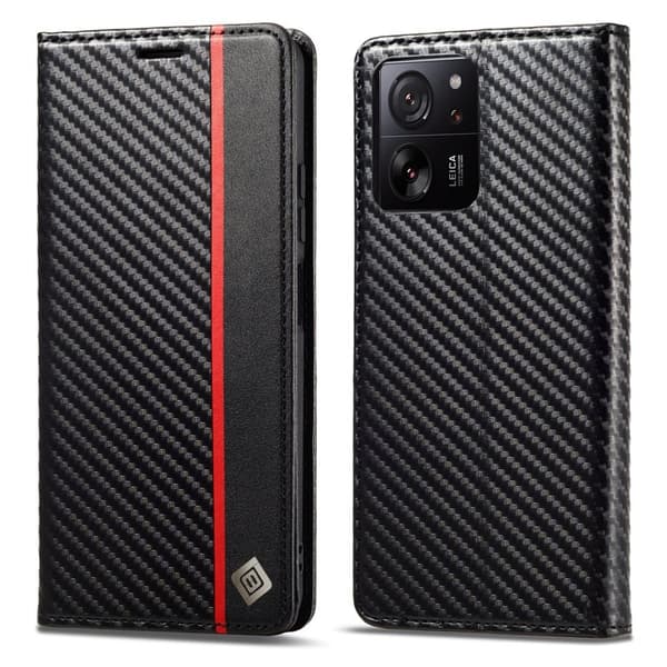 LC.IMEEKE Xiaomi 13T Pro Plånboksfodral TPU+Konstläder - Vertikal Rand