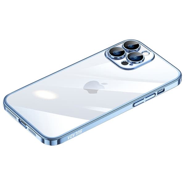 SULADA JINGJIA Mobilskal till iPhone 15 Pro Hård PC Klarglas Blå