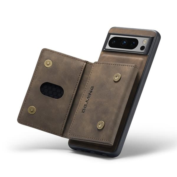 DG.MING M2 Series Mobilskal till Google Pixel 8 Pro Konstläder Coated Brun