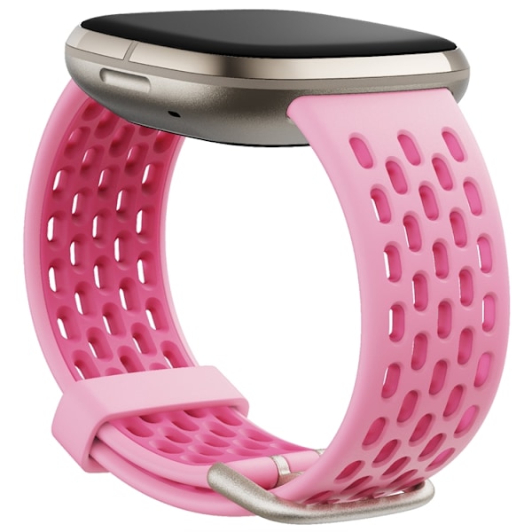Fitbit Versa 3/4,Sense/2 SportBand Blush/Dst Bloom S