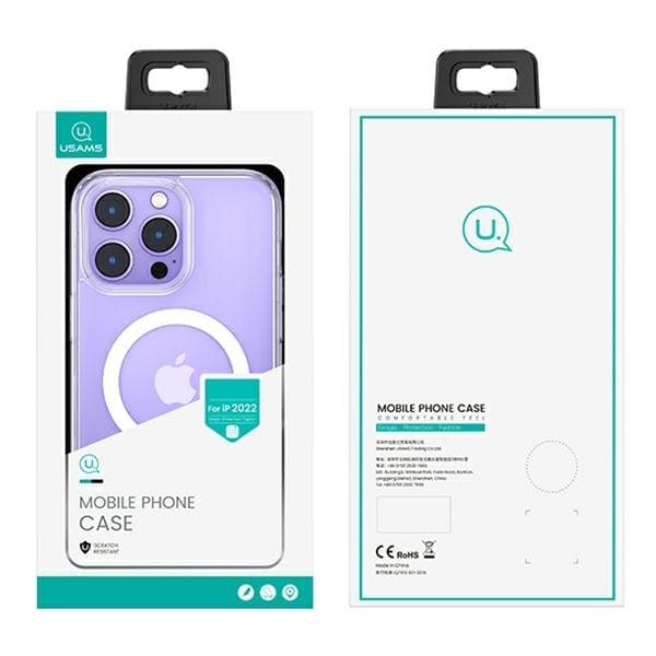 USAMS Mobilskal till iPhone 14 Plus/15 Plus MagSafe Ice Magnet - Transparent
