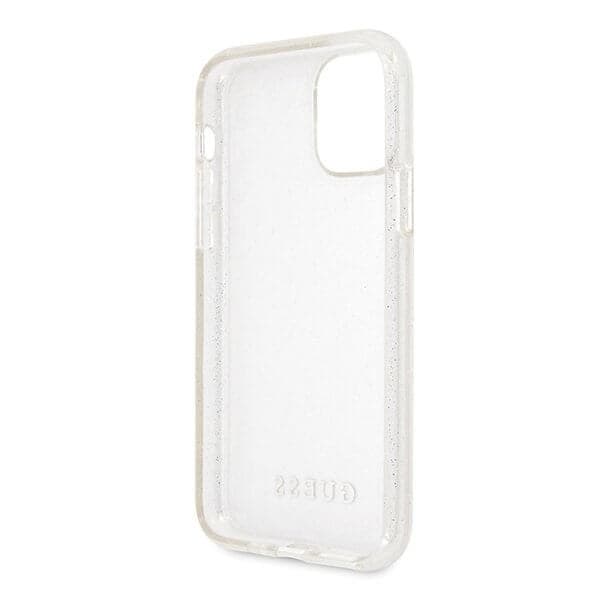 Guess iPhone 11 Pro cover Glitter Silver Silver