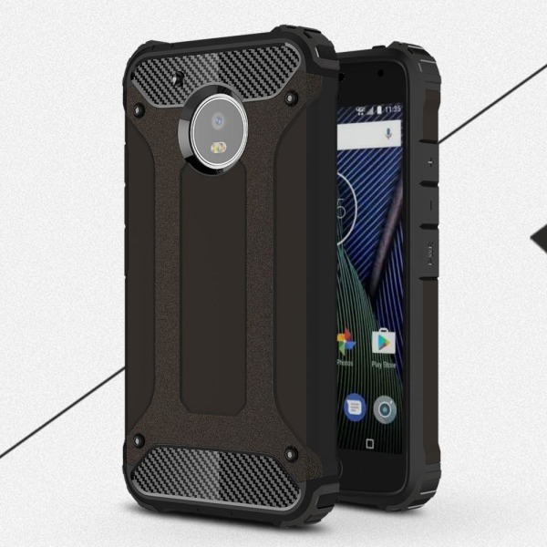 Hybrid Armor Mobilskal til Motorola Moto G5 Plus - Sort Black