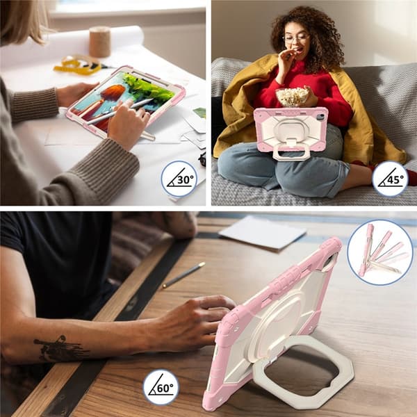 iPad Air 13(2025/2024) Mobilskal Kickstand - Roséguld/Grå Rosa