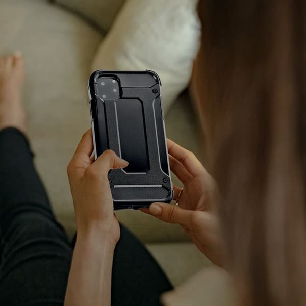 Mobilskal För iPhone 18 Pro Max/17 Pro Max Armor (Low Kamera Edge) - Svart Svart