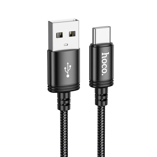HOCO USB-A till USB-C Kabel 3A 2m X89 - Svart Svart