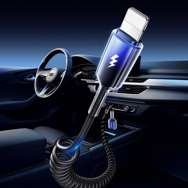 Joyroom S-A43 USB-A - Lightning 3A Kabel 1,5m Krystalklar Black