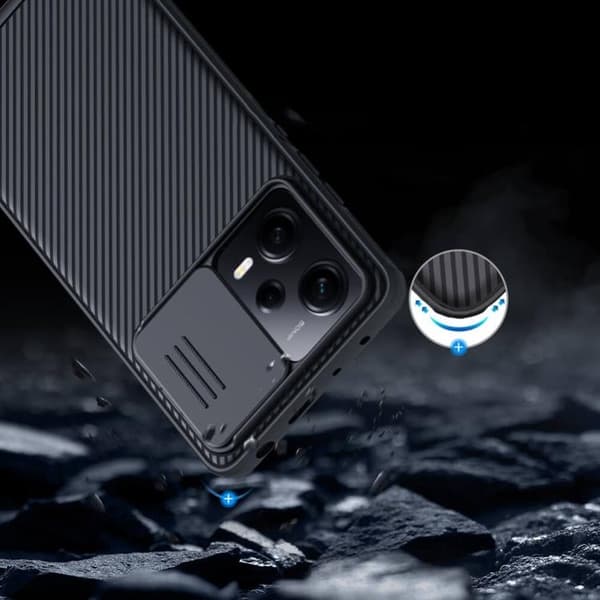 Nillkin Mobilskal till Xiaomi Redmi Note 12 Camshield - Svart Svart