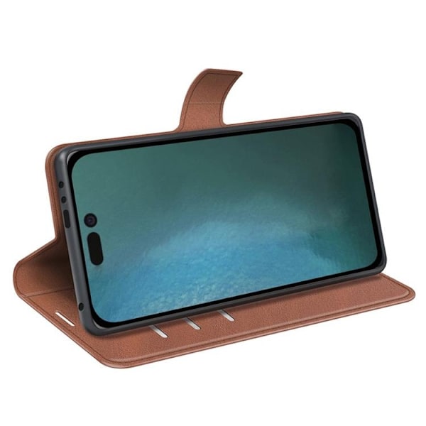 Flip Folio iPhone 14 Pro Plånboksfodral - Brun