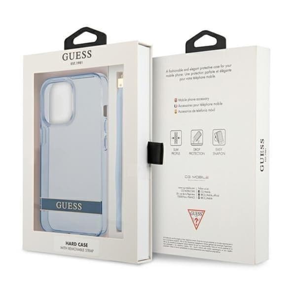 Guess iPhone 13/13 Pro Kuori Translucent Stap - Sininen Blå
