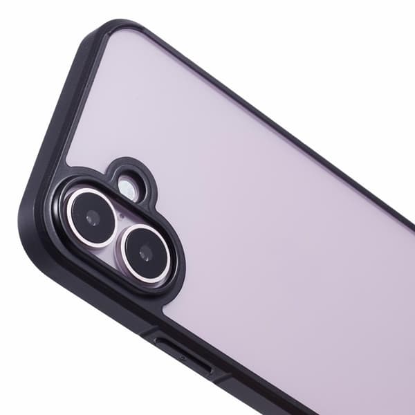 X-LEVEL Mobilskal till iPhone 16 Akryl+Silicone Anti-Scratch Svart