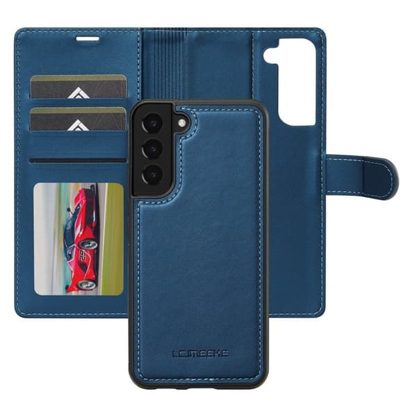 LC.IMEEKE L2 Series Samsung Galaxy S25+/S24+ Plånboksfodral Konstläder - Blå