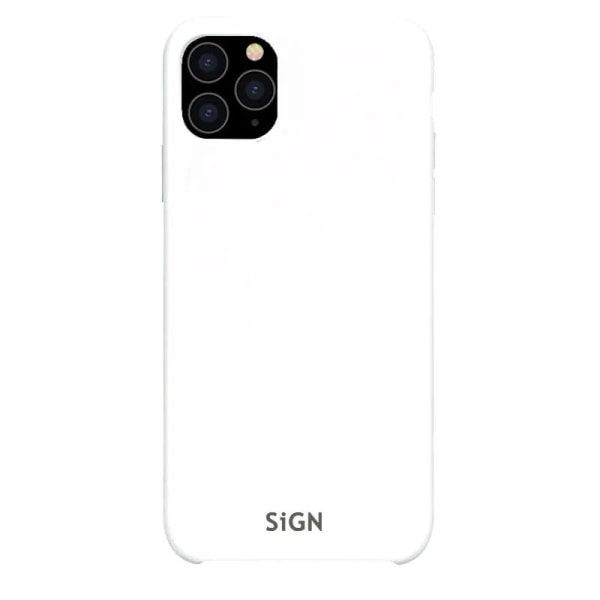 SiGN iPhone 11 Pro Max Case nestemäinen silikoni - valkoinen