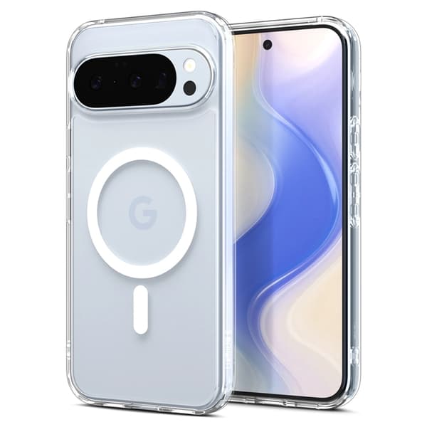 Spigen Mobilskal till Google Pixel 10/10 Pro Magsafe Ultra Hybrid - Clear/Vit Vit