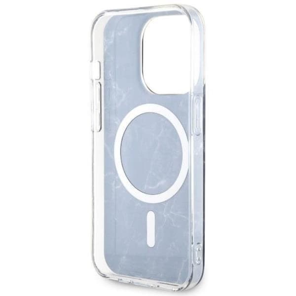 Guess iPhone 14 Pro Max Mobilskal MagSafe Marble - Sort Black
