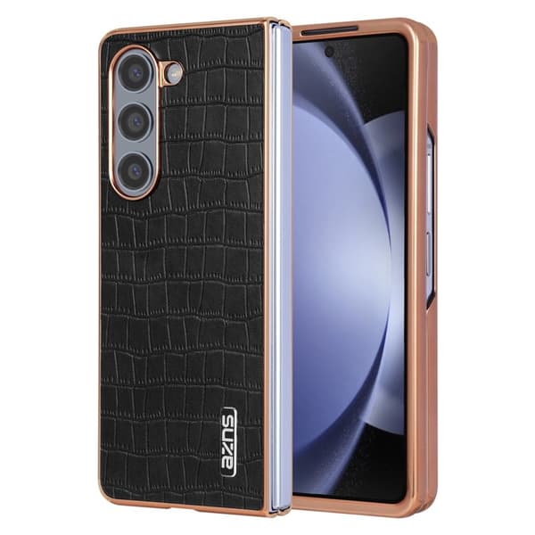 AZNS Samsung Galaxy Z Fold6 Plånboksfodral Konstläder - Svart