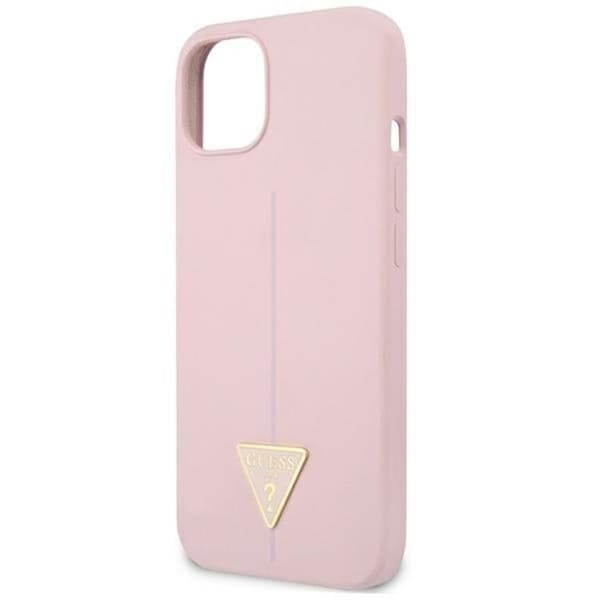 Guess iPhone 13 mini Skal Silicone Triangle - Lilla Lila