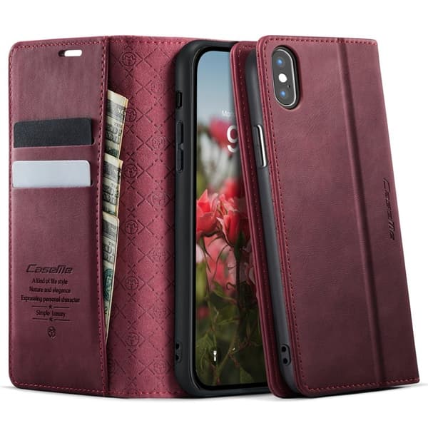CASEME 033 Mobilskal för iPhone XS Max 6.5 tum RFID Röd