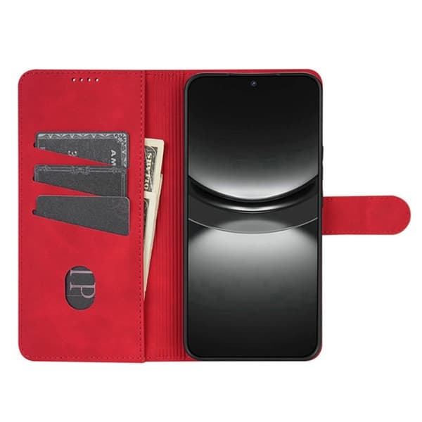 AZNS Xiaomi 17 Plånboksfodral Konstläder - Röd