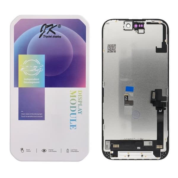 iPhone 16-skærm med LCD-skærm JK FullHD Incell Switch IC Svart