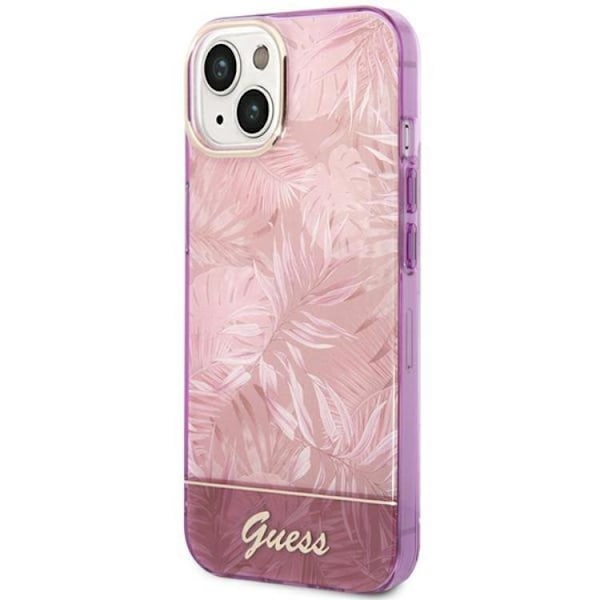 GUESS iPhone 14 Plus Skal Jungle Collection - Rosa