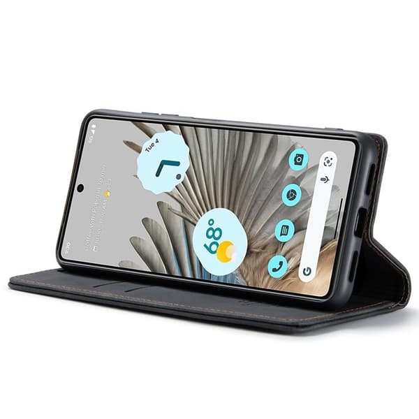 CASEME 013 Series Google Pixel 7 Pro Plånboksfodral Konstläder Svart