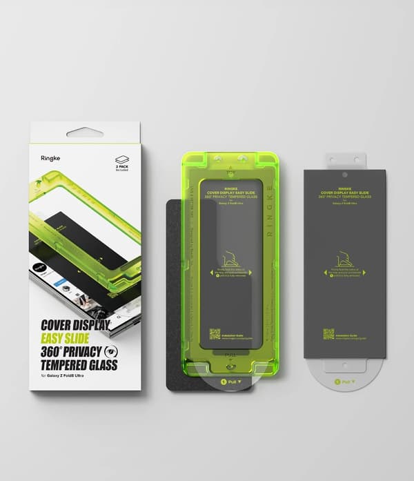 [2-Pack] Ringke Galaxy Z Fold 8 Ultra Skärmskydd Härdat Glas Privacy