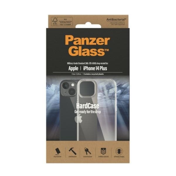 PanzerGlass Mobilskal till iPhone 14/15 Plus Military - Transparent