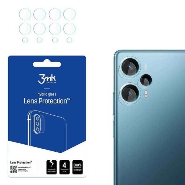 3MK Xiaomi Poco F5 -kameran linssinsuojus karkaistua lasia