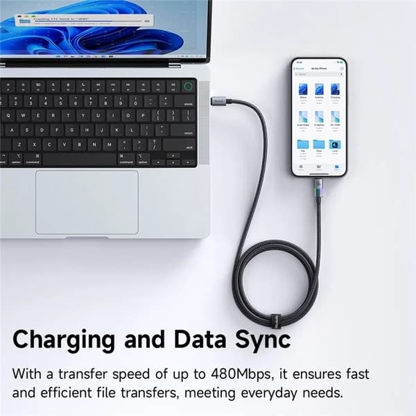 MCDODO USB-C - USB-C 100W Kabel 1.2m PD CA-8200 - Svart Svart