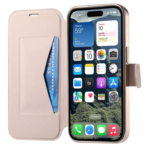 CASENEO Mobilskal till iPhone 16 Pro Max TPU Inre - Roséguld