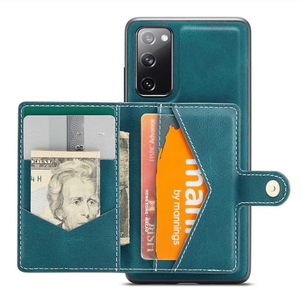 JEEHOOD Mobilskal till Samsung Galaxy S20 FE 2022 Wallet Grön