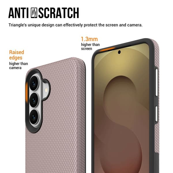 Mobilskal för Samsung Galaxy S26 Plus Magnetiskt Shockproof TPU + PC - Roséguld