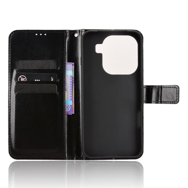 Oppo Find X9 Pro 5G Plånboksfodral Konstläder - Svart