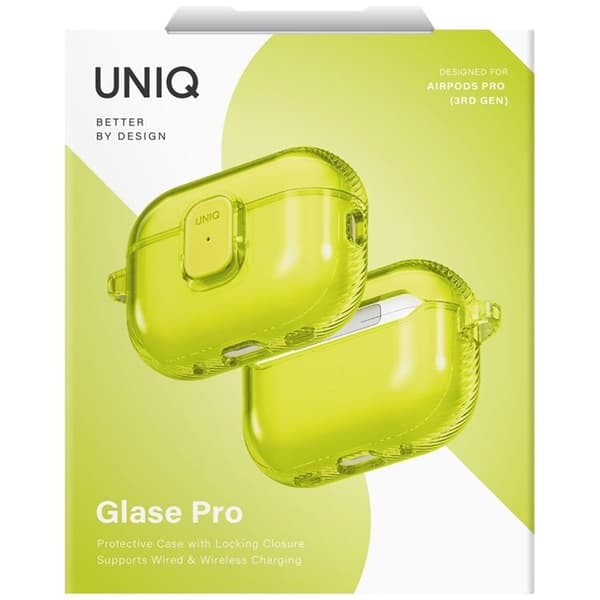UNIQ AirPods Pro 3 Skal Glase Pro Lock Gul