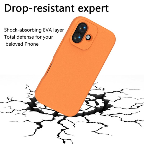 Mobilskal till iPhone 17 Shockproof EVA - Orange Orange