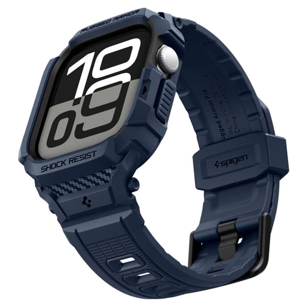 Spigen Apple Watch 42 mm Series 10 Etui Rugged Armor Pro - Navy Blå