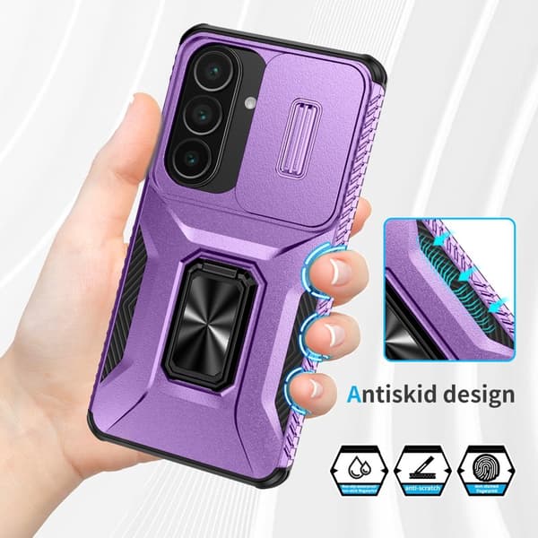 Mobilskal för Samsung Galaxy S26 Plus Kickstand TPU + PC - Lila