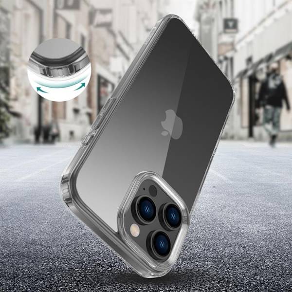Tech-Protect Mobilskal till iPhone 16 Pro Max Flexair Hybrid - Clear Transparent