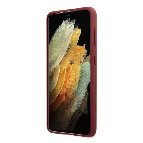 BMW Silikonikuori Signature Logo Galaxy S21 Plus 5G - Punainen Red