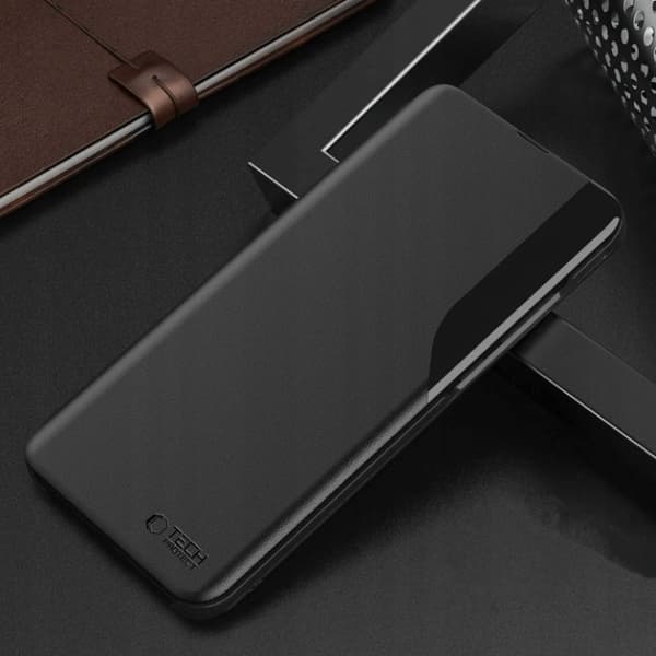 Tech-Protect Xiaomi Redmi 12 Mobiltelefonetui Smart View - Sort Svart