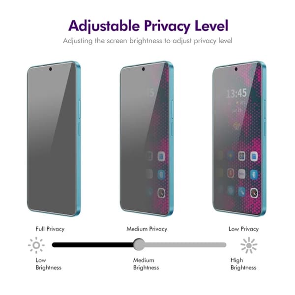 [2-Pack] BOOM Galaxy A36/Galaxy A56 Härdat Glas Skärmskydd Privacy Svart