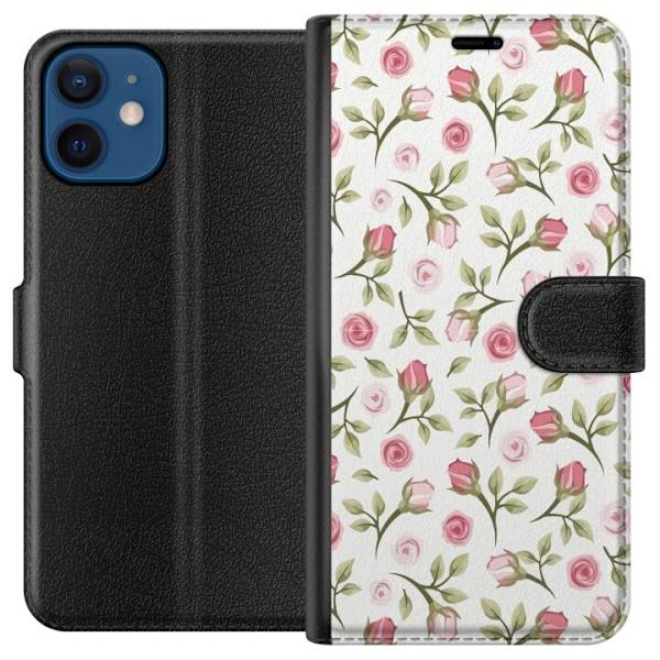 Plånboksfodral till Apple iPhone 12 med Blommigt