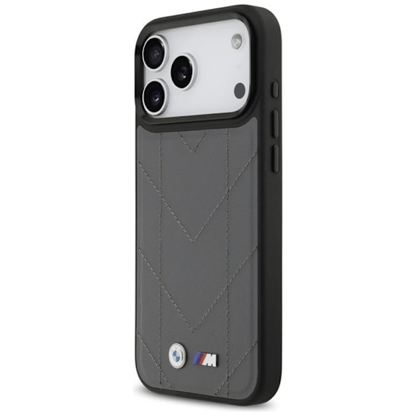 BMW Mobilskal till iPhone 17 Pro Max MagSafe M Quilted Logo Grå