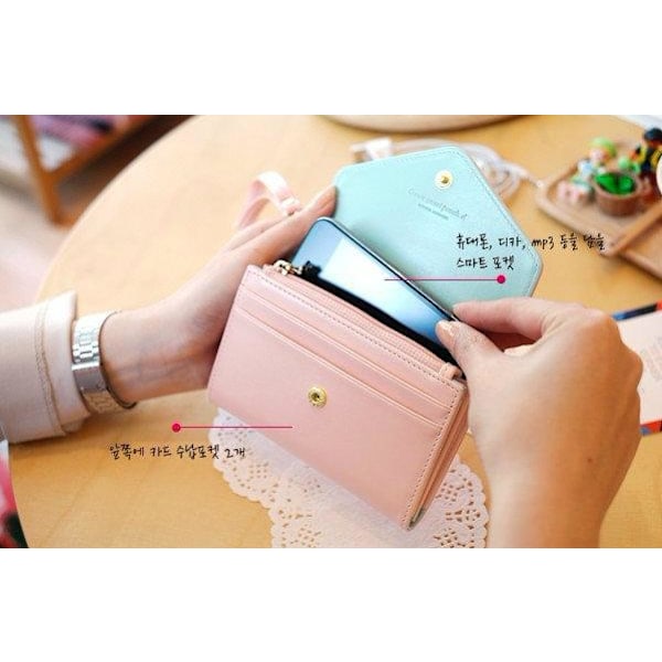 Crown Smart Fold lompakko-mobiilikotelo (magenta)