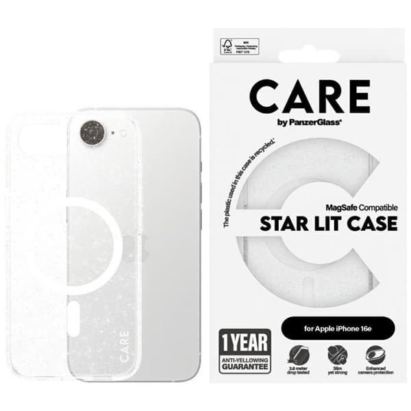 CARE Mobilskal till iPhone 16e MagSafe Flagship Urban StarLight Vit Vit