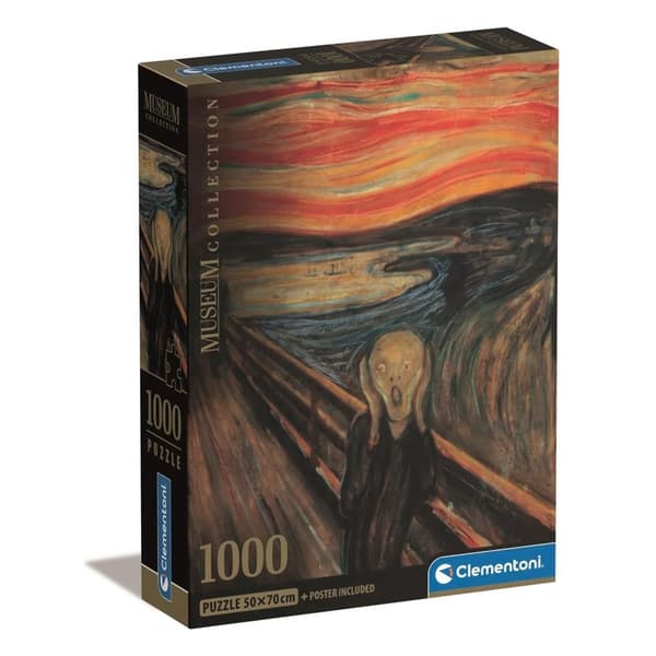 CLEMENTONI Pussel 1000 Pcs CB Museum Munch "The Scream"