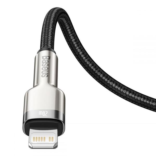 Baseus Cafule Metal USB-A till Lightning kabel Pd20w 1m - Svart Svart