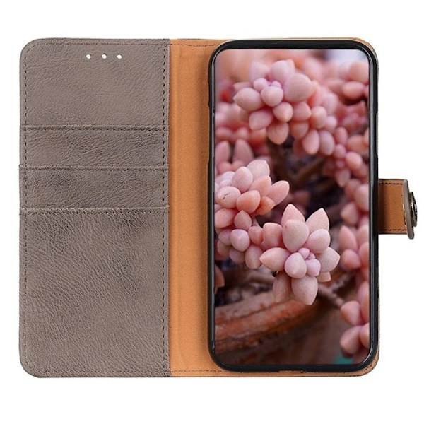 KHAZNEH Sony Xperia 5 IV Plånboksfodral PU-Läder - Grå